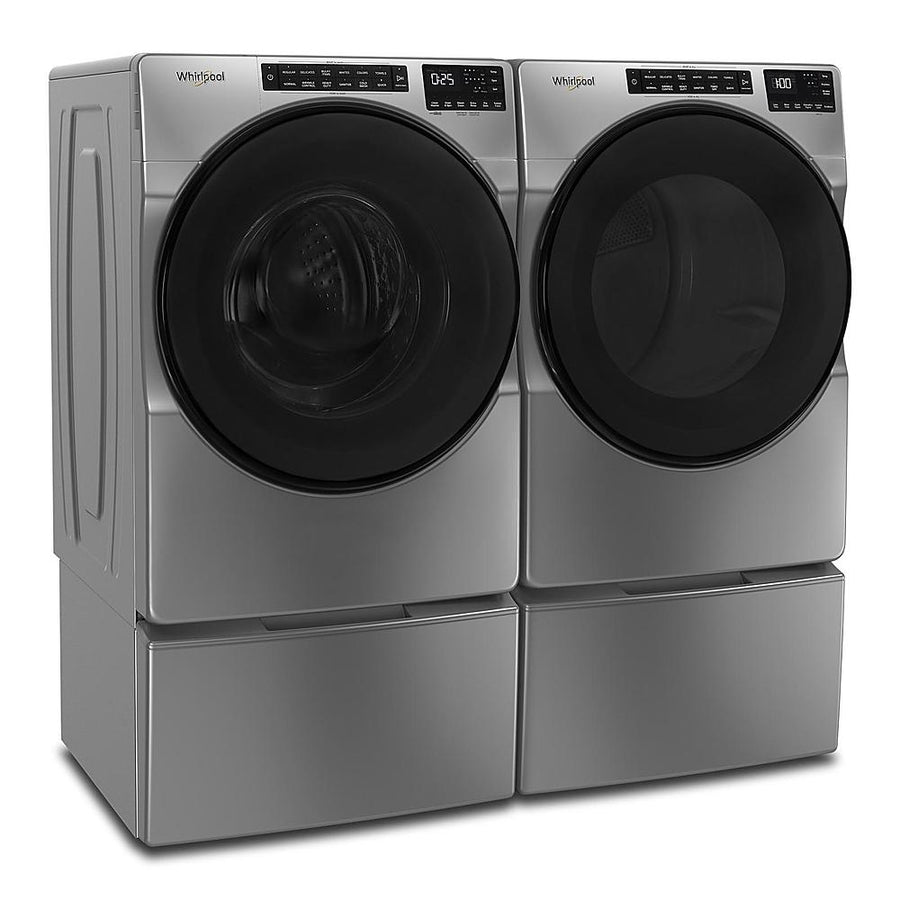 Whirlpool - 4.5 Cu. Ft. High-Efficiency Stackable Front Load Washer with Steam and Quick Wash Cycle - Chrome shadow_8