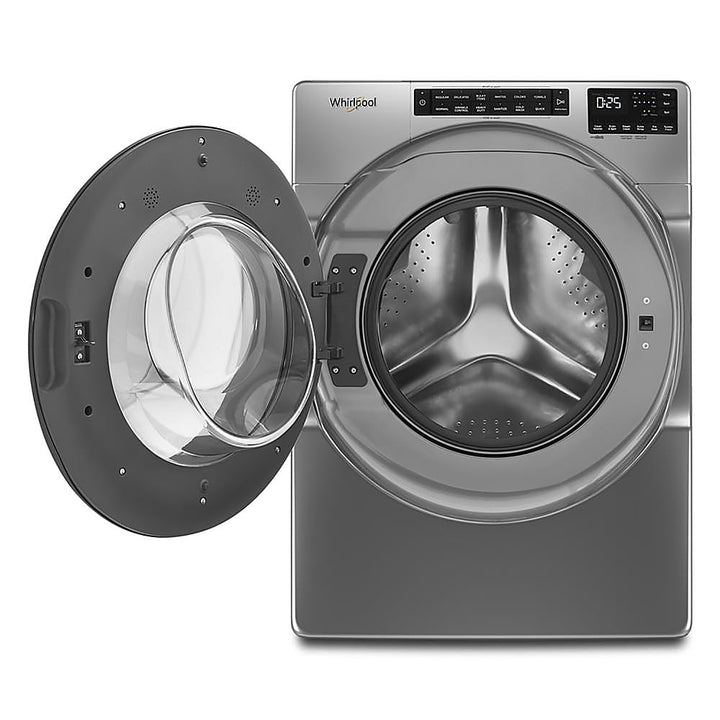 Whirlpool - 4.5 Cu. Ft. High-Efficiency Stackable Front Load Washer with Steam and Quick Wash Cycle - Chrome shadow_4