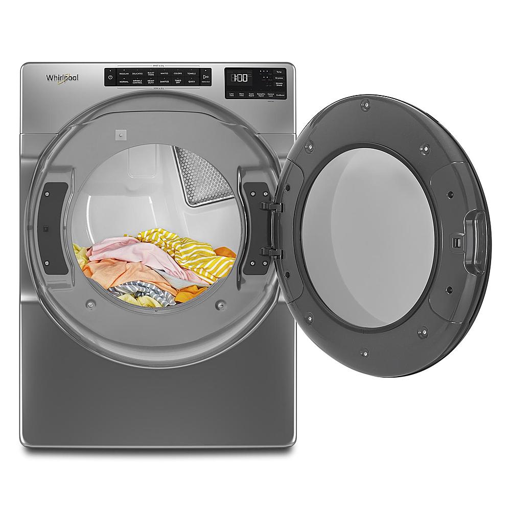 Whirlpool 4.5 Cu. Ft. Front Loader Washer & 7.4 Cu. Ft. Electric Dryer Bundle - Chrome Shadow