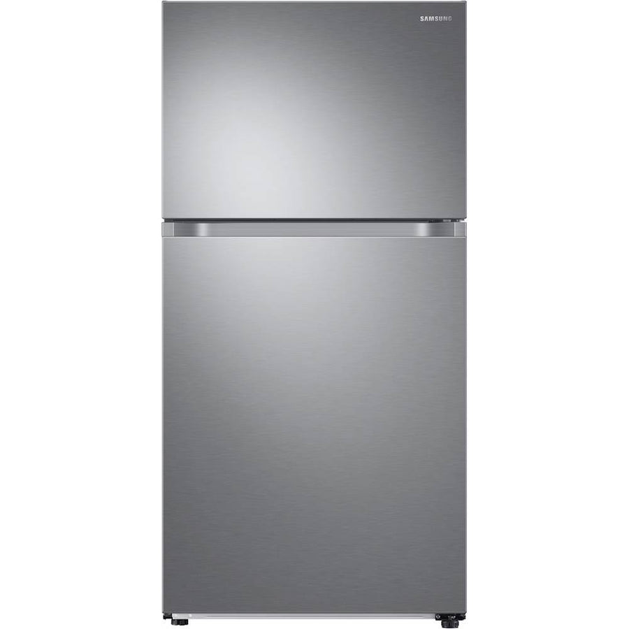 Samsung - OBX 21.1 Cu. Ft. Top-Freezer Refrigerator with  FlexZone and Ice Maker - Stainless Steel_0