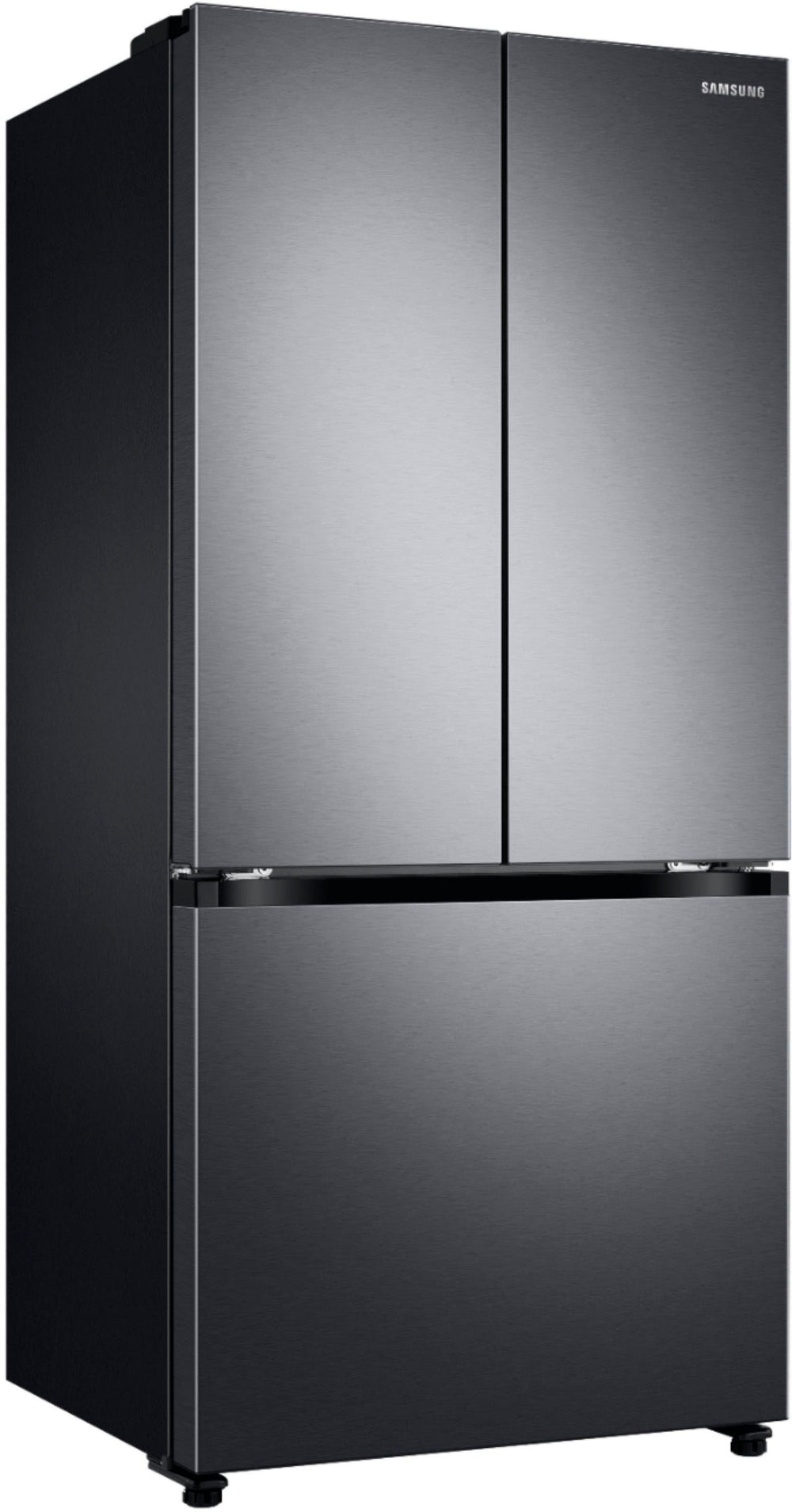 Samsung - OBX 17.5 cu. ft. Counter Depth 3-Door French Door Refrigerator with WiFi and Twin Cooling Plus® - Black Stainless Steel_1