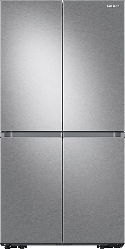 Samsung - OBX 23 cu. ft. 4-Door Flex French Door Counter Depth Refrigerator with WiFi, Beverage Center and Dual Ice Maker - Stainless Steel_0