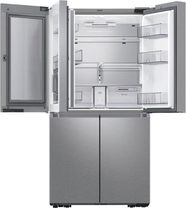 Samsung - OBX 23 cu. ft. 4-Door Flex French Door Counter Depth Refrigerator with WiFi, Beverage Center and Dual Ice Maker - Stainless Steel_3