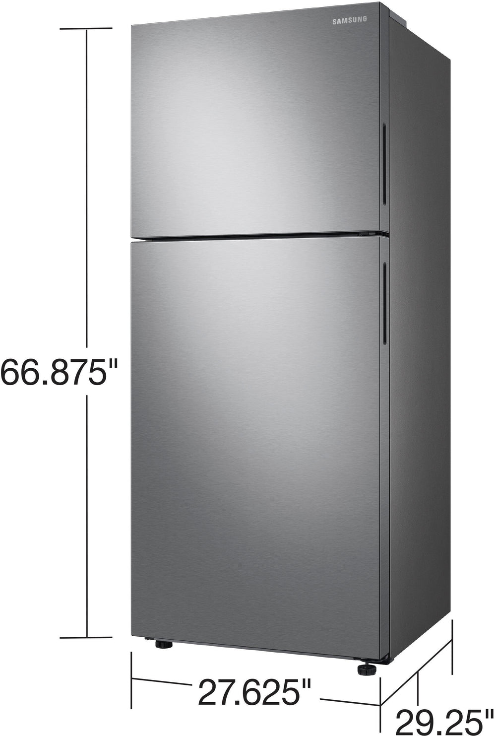 Samsung - OBX 15.6 cu. ft. Top Freezer Refrigerator with All-Around Cooling - Stainless Steel_1