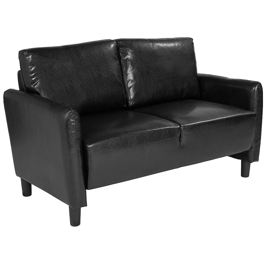 Alamont Home - Asti Living Room Loveseat - Black LeatherSoft_0