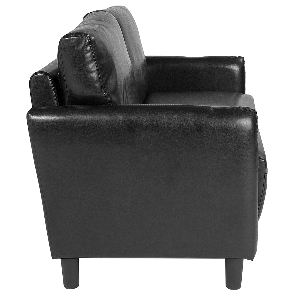 Alamont Home - Asti Living Room Loveseat - Black LeatherSoft_3