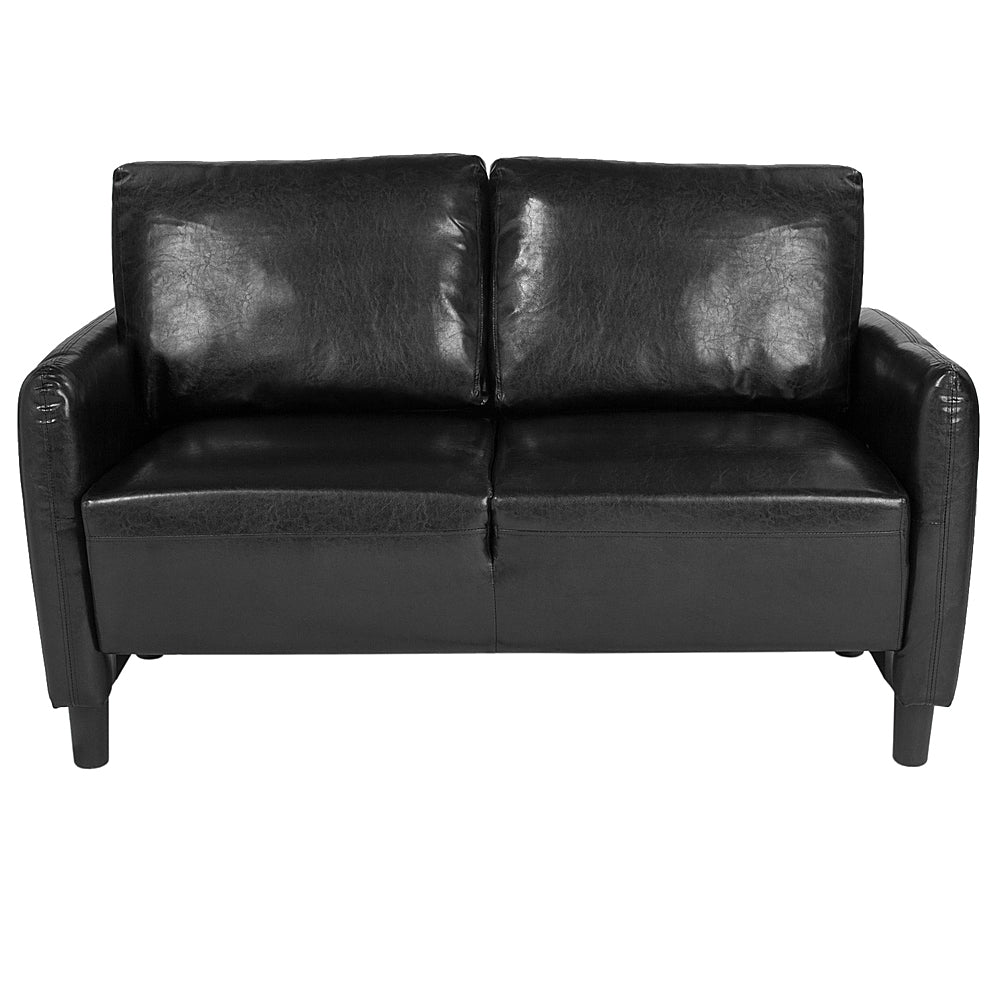 Alamont Home - Asti Living Room Loveseat - Black LeatherSoft_1