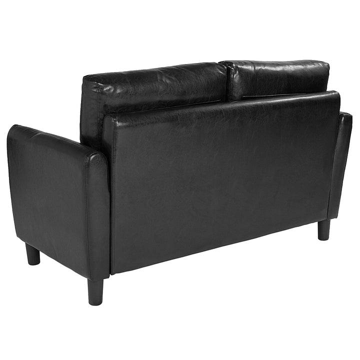 Alamont Home - Asti Living Room Loveseat - Black LeatherSoft_2