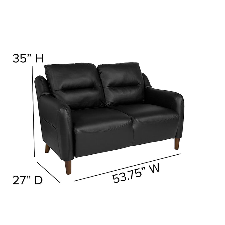 Alamont Home - Newton Hill Living Room Loveseat - Black_3