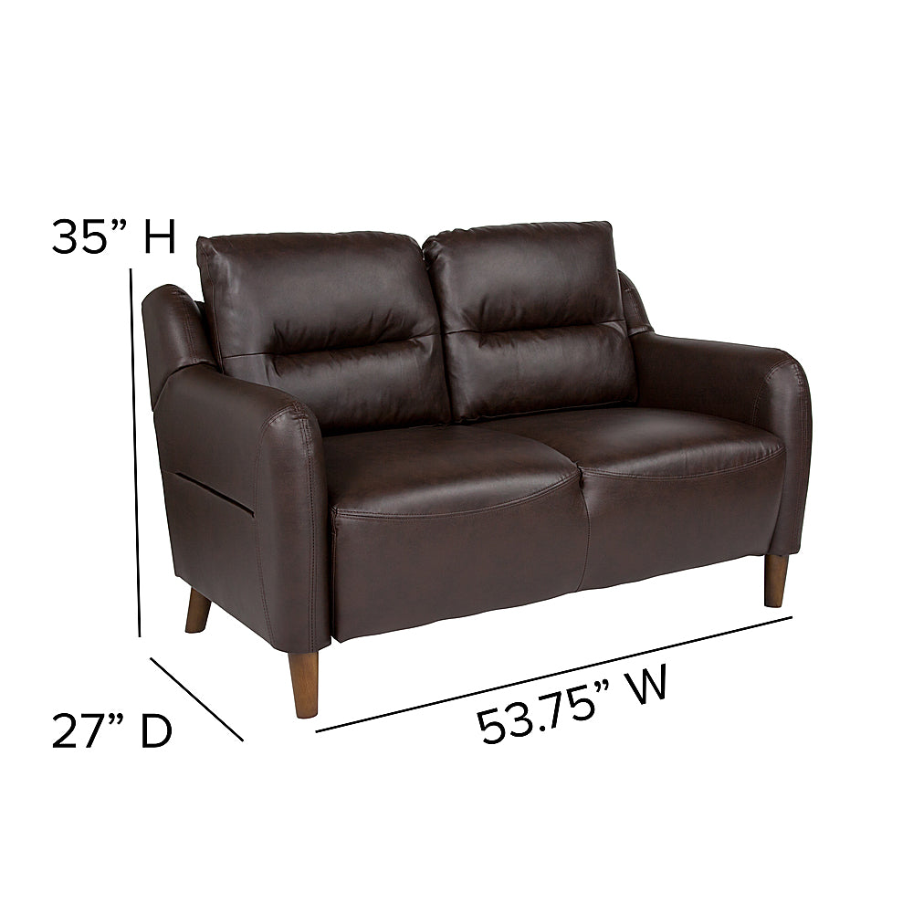 Alamont Home - Newton Hill Living Room Loveseat - Brown_3