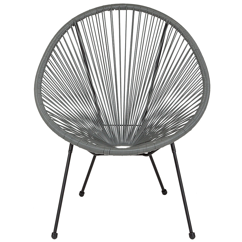 Alamont Home - Valencia Oval Comfort Take Ten  Contemporary Bungee Bungee Chair - Gray_1