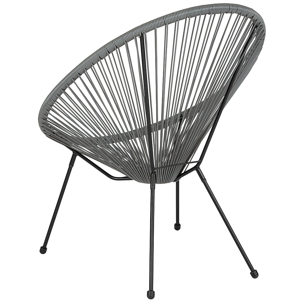 Alamont Home - Valencia Oval Comfort Take Ten  Contemporary Bungee Bungee Chair - Gray_4