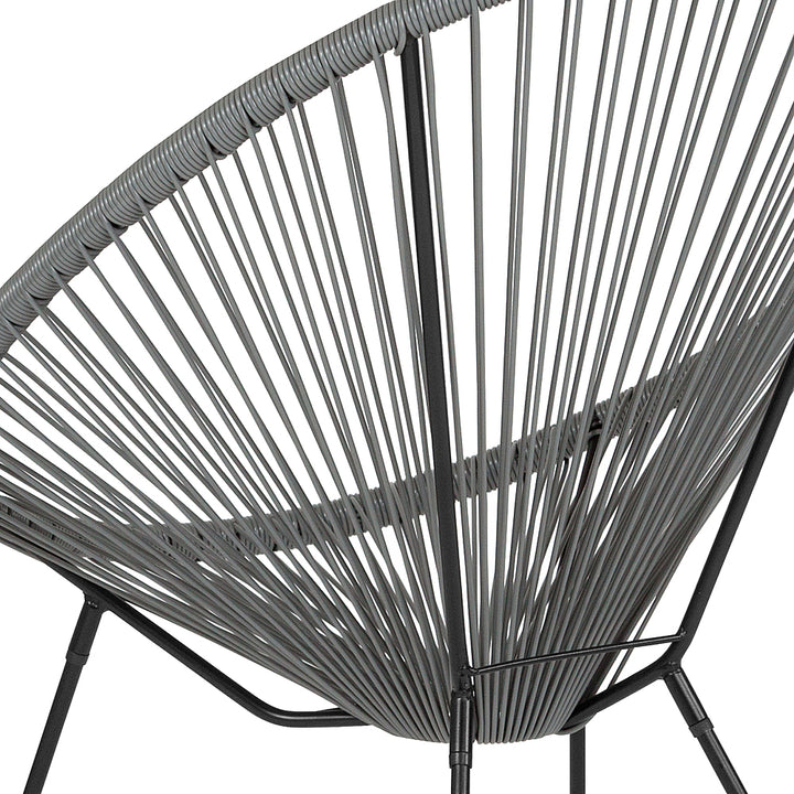 Alamont Home - Valencia Oval Comfort Take Ten  Contemporary Bungee Bungee Chair - Gray_7