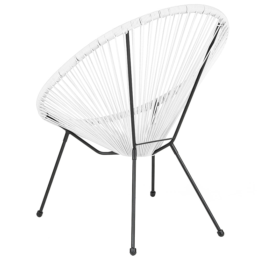 Alamont Home - Valencia Oval Comfort Take Ten  Contemporary Bungee Bungee Chair - White_3