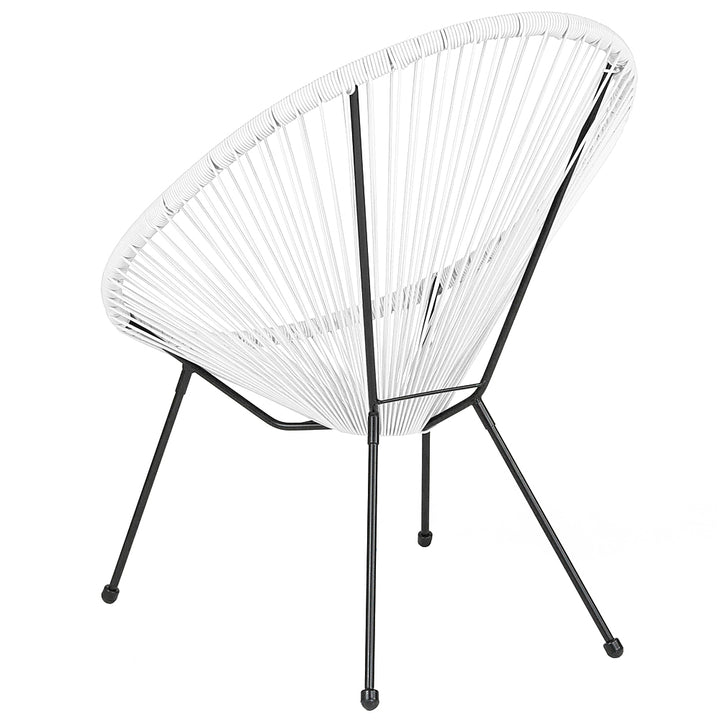 Alamont Home - Valencia Oval Comfort Take Ten  Contemporary Bungee Bungee Chair - White_3