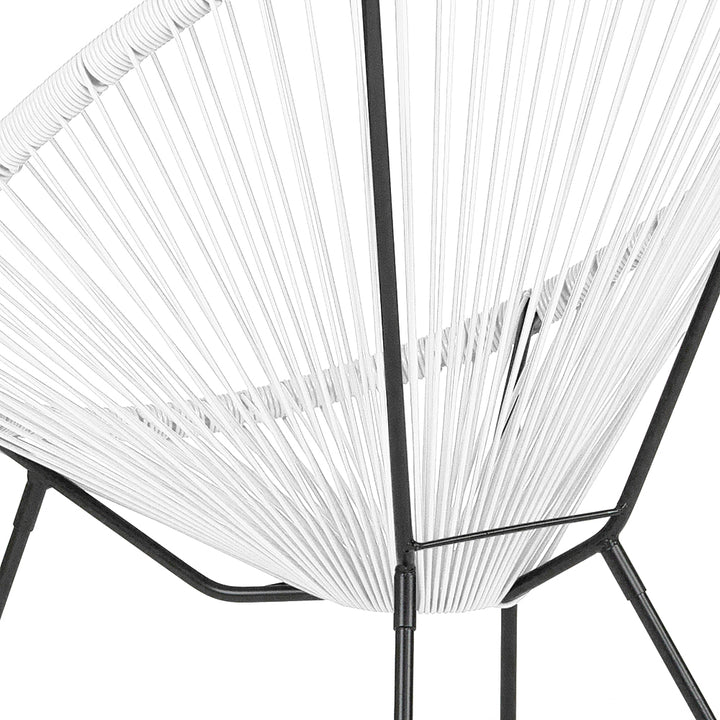 Alamont Home - Valencia Oval Comfort Take Ten  Contemporary Bungee Bungee Chair - White_6