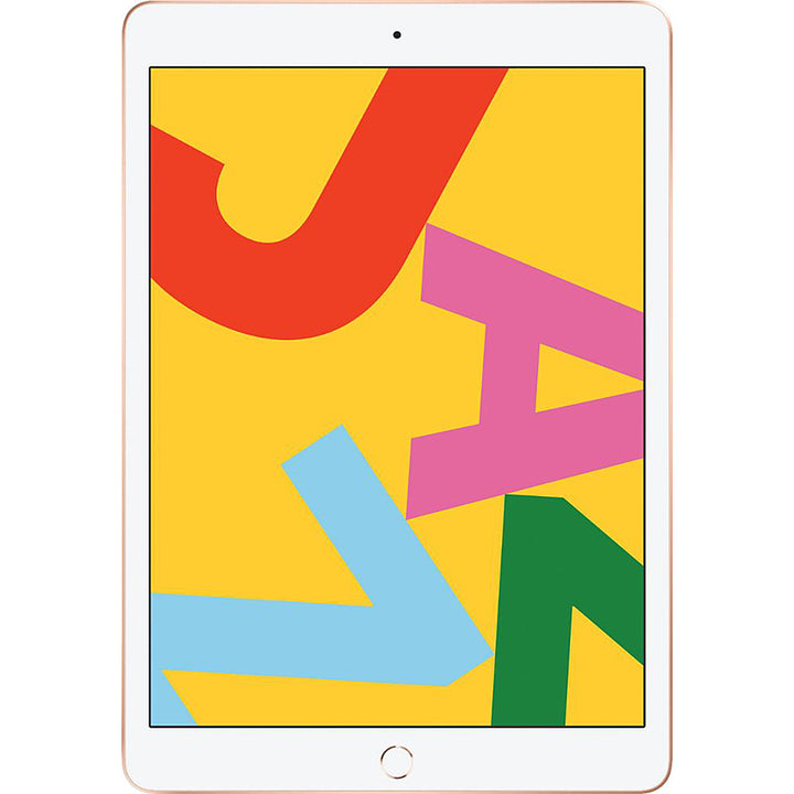 Certified Refurbished - Apple 10.2-Inch iPad (7th Generation) (2019) Wi-Fi + Cellular - 128GB - Gold (Unlocked)_0