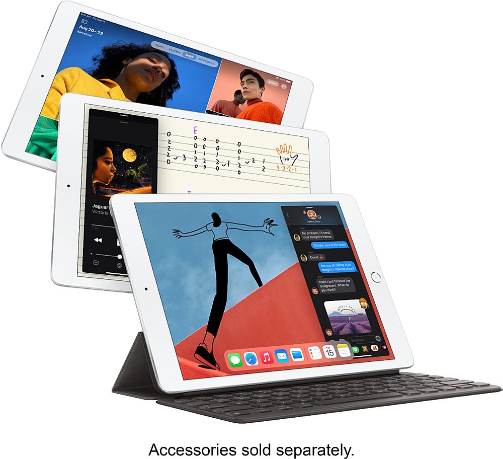 Certified Refurbished - Apple 10.2-Inch iPad (8th Generation) (2020) Wi-Fi + Cellular - 128GB - Gold (Unlocked)_3
