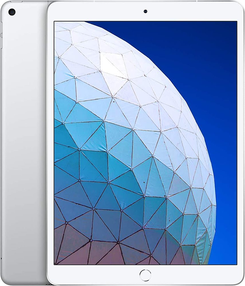 Certified Refurbished - Apple iPad Air 10.5-Inch (3rd Generation) (2019) Wi-Fi + Cellular - 256GB - Silver (Unlocked)_0