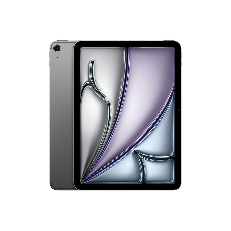 Apple - 11-inch iPad Air (Latest Model) M2 chip Wi-Fi + Cellular 128GB - Space Gray (Unlocked)_0