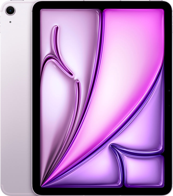 Apple - 11-inch iPad Air (Latest Model) M2 chip Wi-Fi + Cellular 1TB - Purple (Unlocked)_0