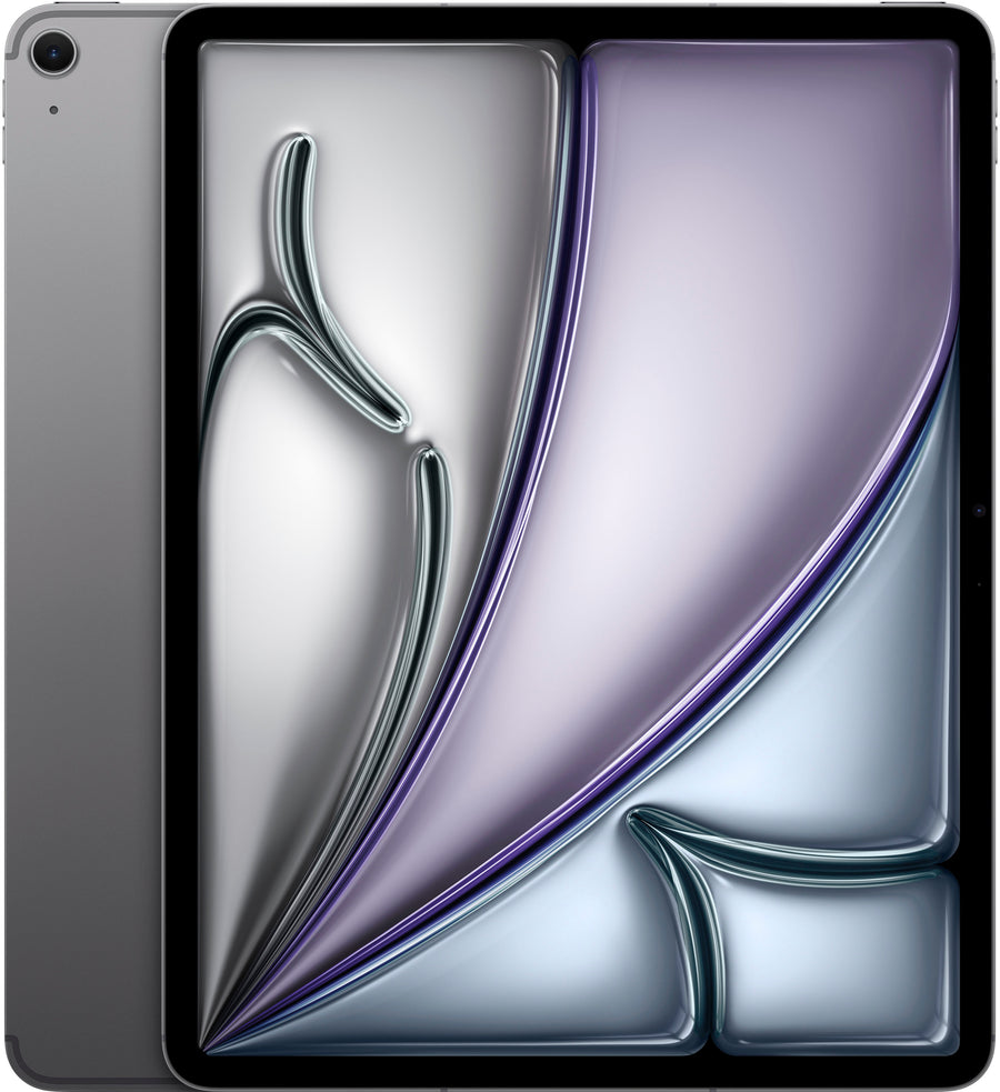 Apple - 13-inch iPad Air (Latest Model) M2 chip Wi-Fi + Cellular 128GB - Space Gray (Unlocked)_0