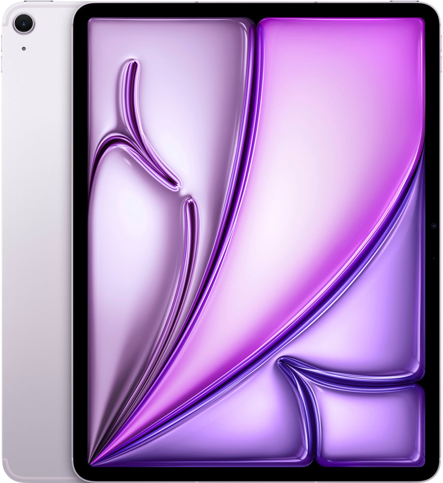Apple - 13-inch iPad Air (Latest Model) M2 chip Wi-Fi + Cellular 1TB - Purple (Unlocked)_0