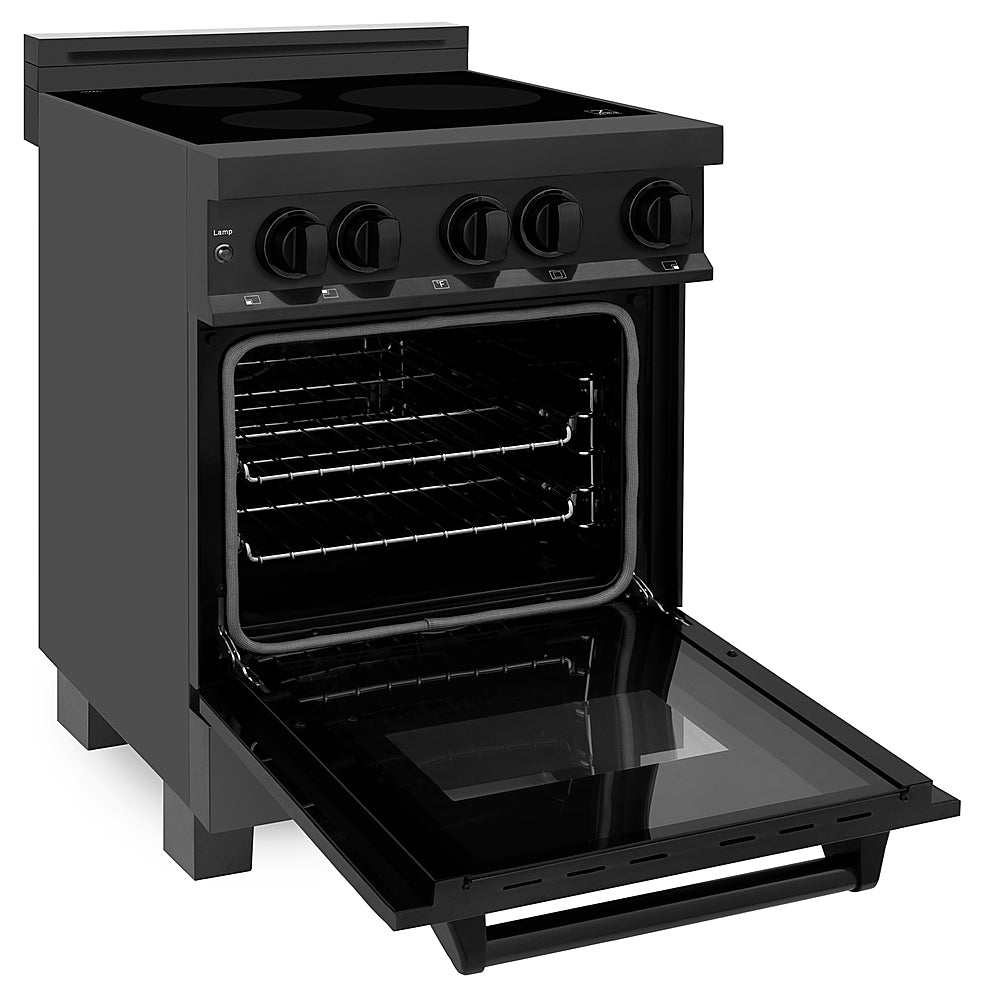 ZLINE - 24" 2.8 cu. ft. Induction Range with a 4 Element Stove and Electric Oven in Black Stainless Steel_6