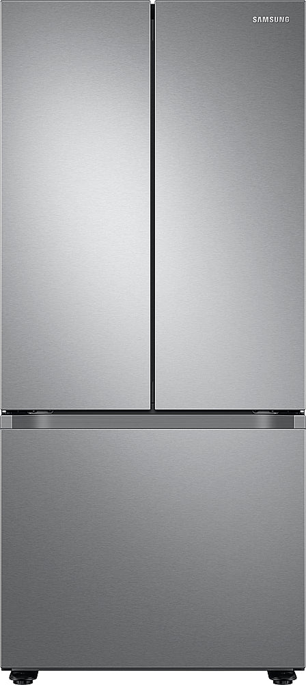 Samsung - Open Box 22 cu. ft. Smart 3-Door French Door Refrigerator - Stainless Steel_0