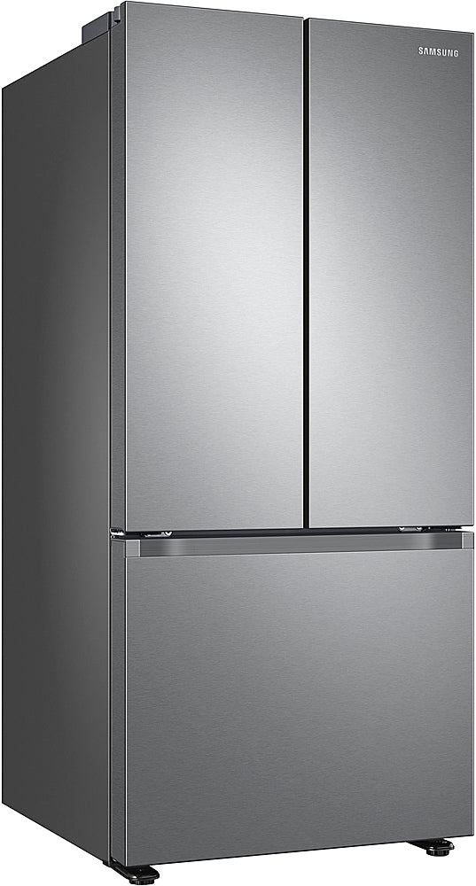 Samsung - Open Box 22 cu. ft. Smart 3-Door French Door Refrigerator - Stainless Steel_2