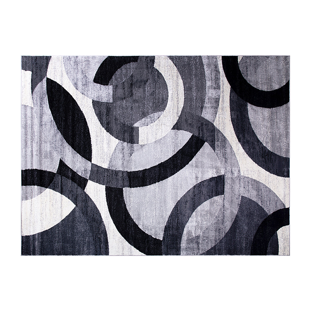 Alamont Home - Harken Collection Modern Geometric Design Area Rug 8' x 10' - Gray_0