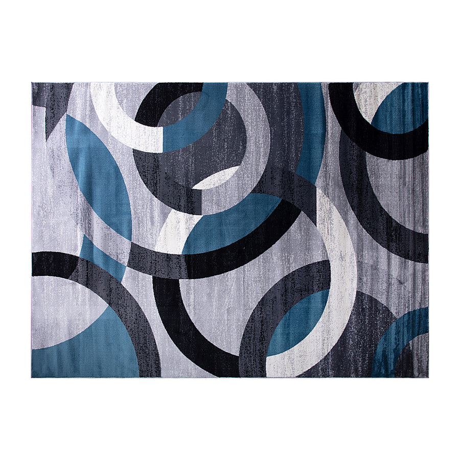 Alamont Home - Harken Collection Modern Geometric Design Area Rug 8' x 10' - Blue_0