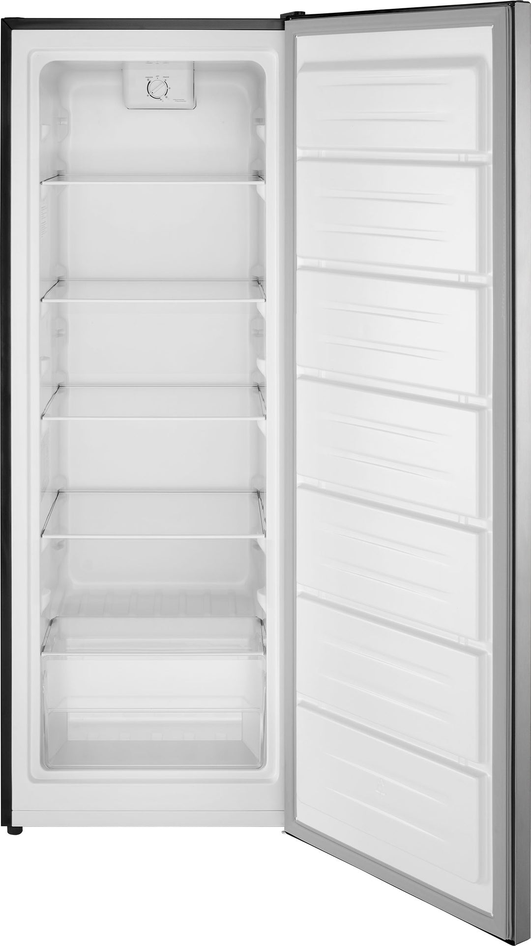 Insignia™ - 7 Cu. Ft. Garage Ready Upright Convertible Freezer with ENERGY STAR Certification - Stainless Steel Look_1
