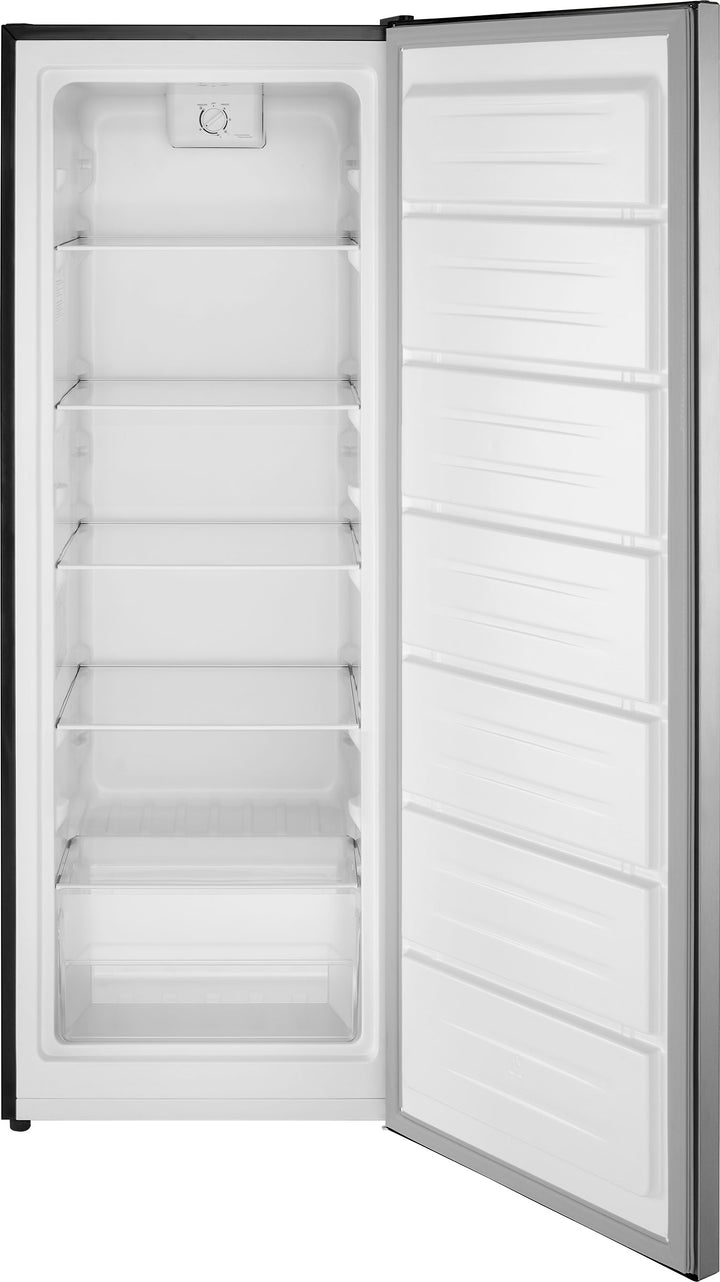 Insignia™ - 7 Cu. Ft. Garage Ready Upright Convertible Freezer with ENERGY STAR Certification - Stainless Steel Look_1