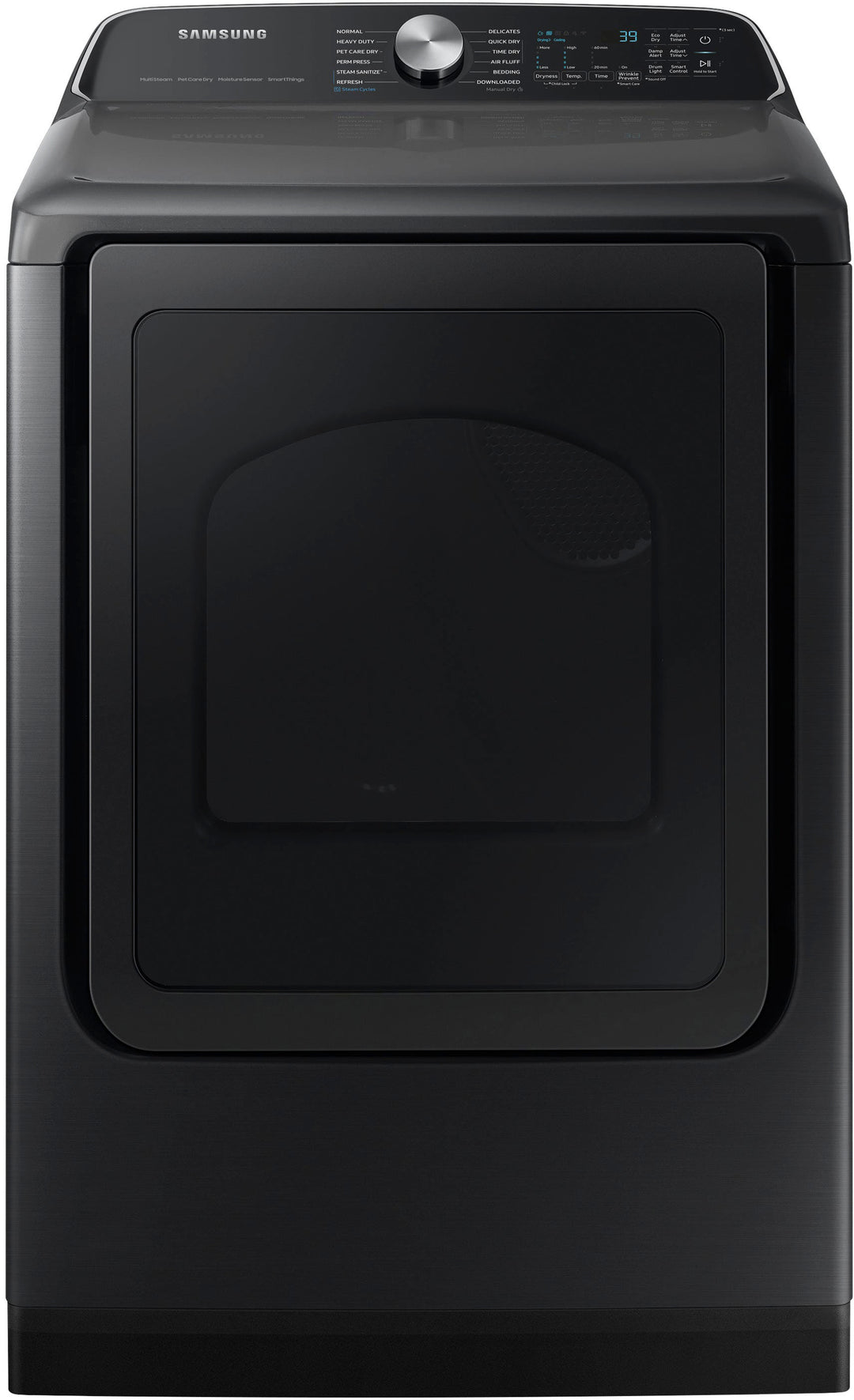 Samsung 5.5 Cu. Ft. Smart Top Load Washer & 7.4 Cu. Ft. Electric Dryer Bundle Brushed Black