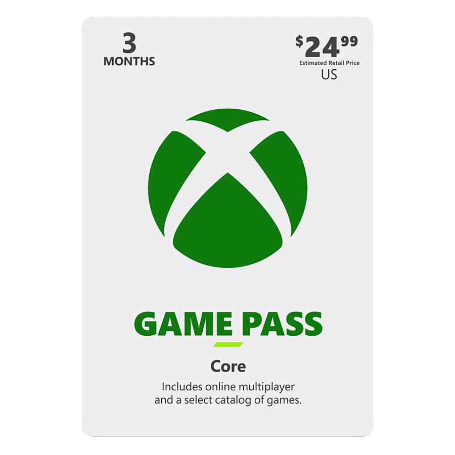 Microsoft - Xbox Game Pass Core 3 Month Subscription_0