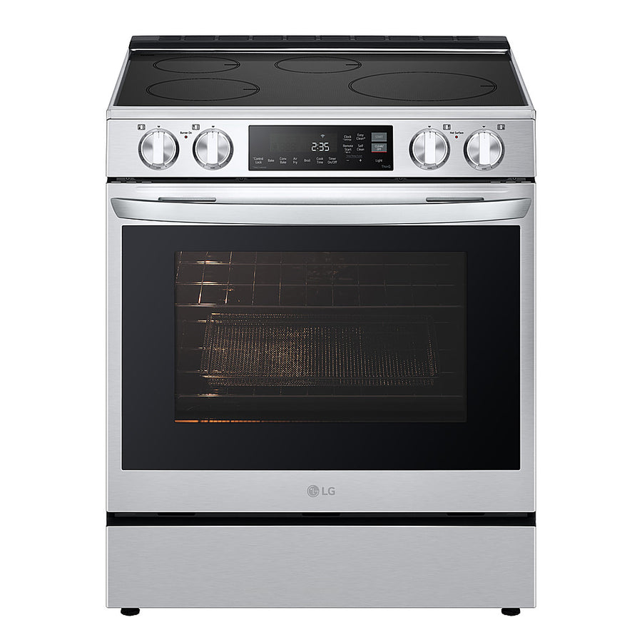 LG - 6.3 Cu. Ft. Freestanding Electric Induction True Convection Range with EasyClean and Air Fry - Stainless Steel_0