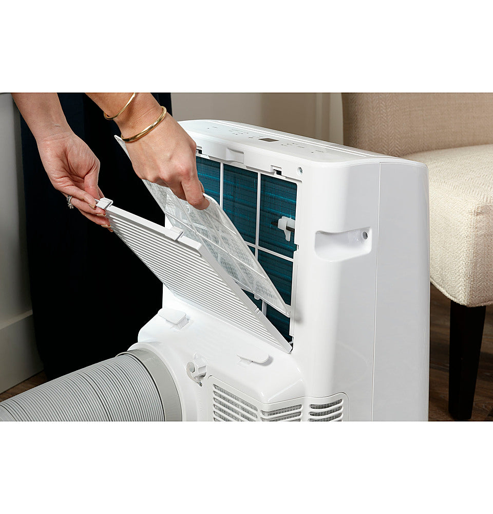 GE - 450 Sq. Ft. 10300 BTU Smart Portable Air Conditioner and 10300 BTU Heater - White_5