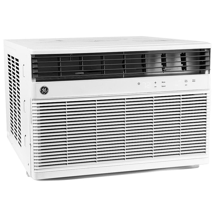 GE - 550 Sq. Ft. 12200 BTU Smart Window Air Conditioner and 10800 BTU Heater - White_0