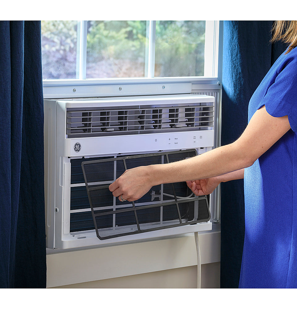 GE - 550 Sq. Ft. 12200 BTU Smart Window Air Conditioner and 10800 BTU Heater - White_2