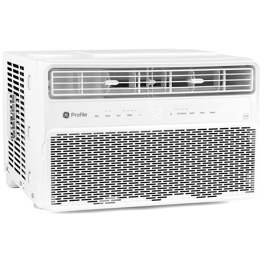 GE - 350 Sq. Ft. 8000 BTU Smart Window Air Conditioner - White_0