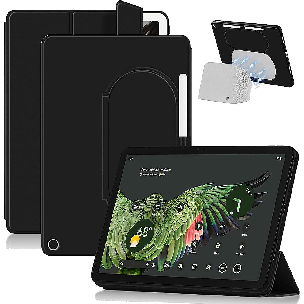 SaharaCase - AirShield Tri-Fold Folio Case for Google Pixel Tablet - Black_1
