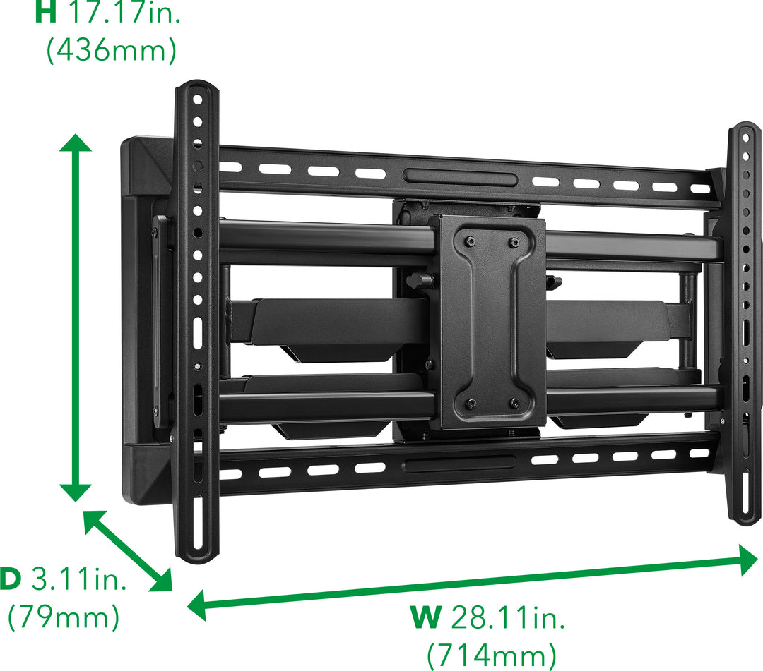 Insignia™ - Full-Motion TV Wall Mount for Most 42"–90" TVs — Extends 22" - Black_2