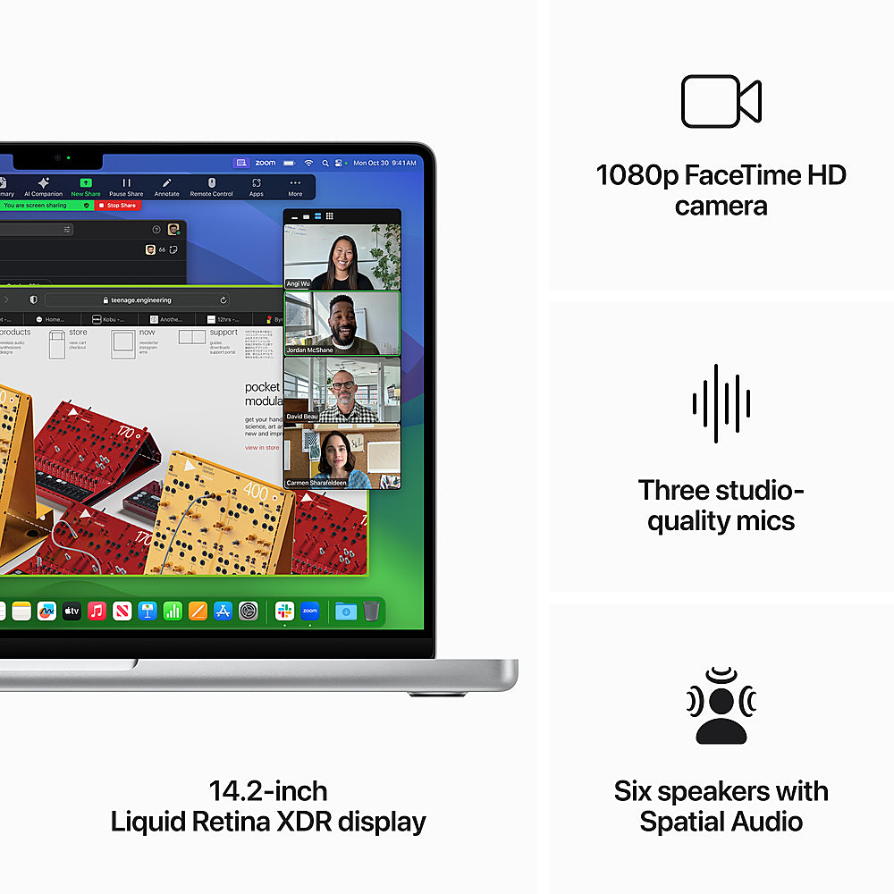 Apple - Geek Squad Certified Refurbished MacBook Pro 14" Laptop - M3 chip - 8GB Memory - 10-core GPU - 512GB SSD - Silver_3