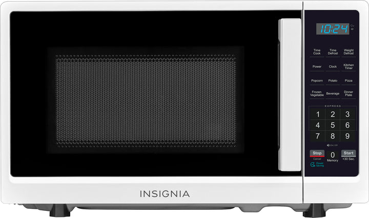 Insignia™ - .7 Cu. Ft. Compact Microwave - White_0