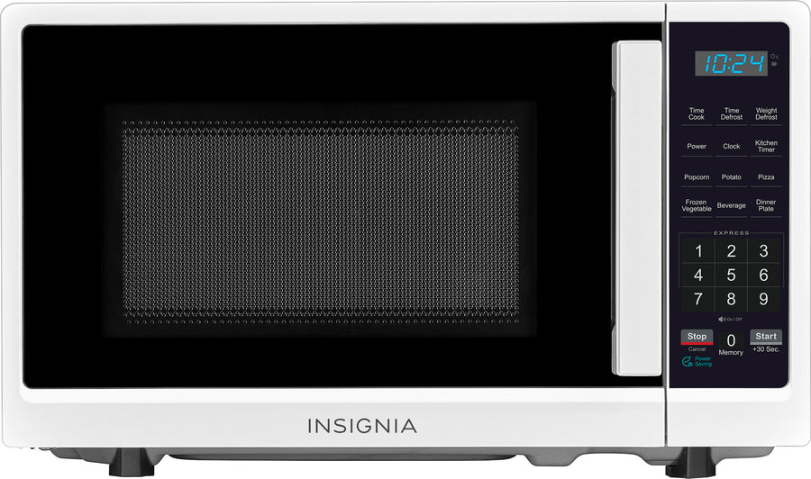 Insignia™ - .7 Cu. Ft. Compact Microwave - White_0