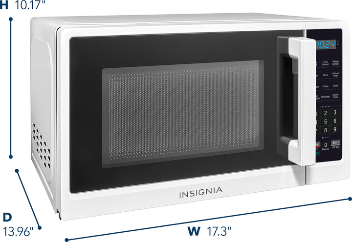 Insignia™ - .7 Cu. Ft. Compact Microwave - White_9