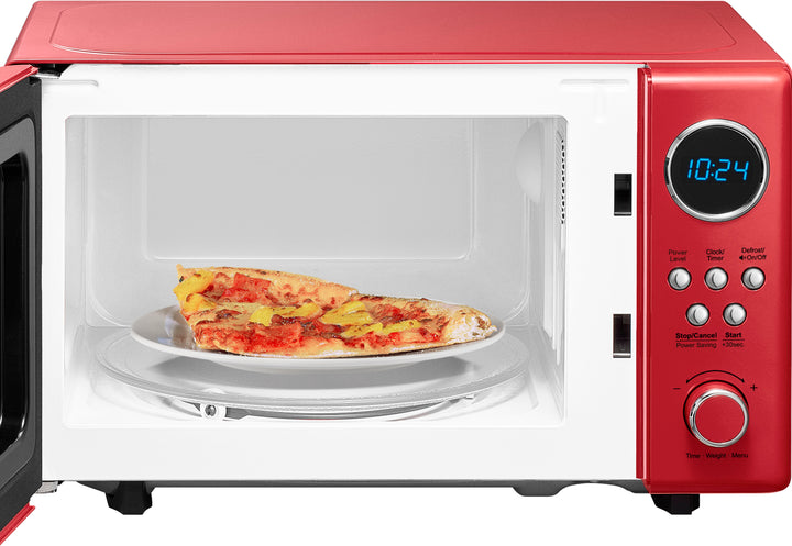 Insignia™ - .7 Cu. Ft. Retro Compact Microwave - Red_5