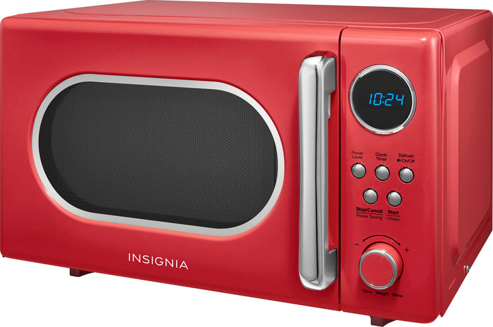 Insignia™ - .7 Cu. Ft. Retro Compact Microwave - Red_11