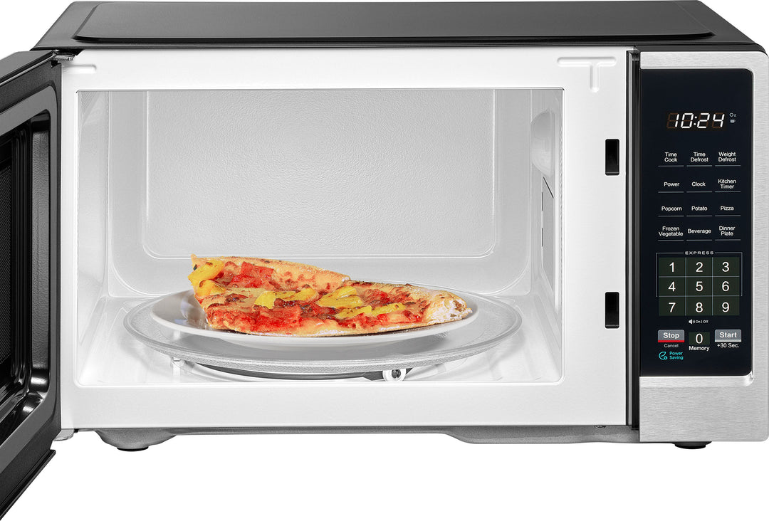 Insignia™ - .9 Cu. Ft. Compact Countertop Microwave - Stainless Steel_6